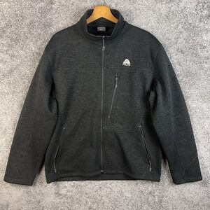 VTG Nike ACG Jacket Men's Large Black Full Zip Y2K Outerwear Thermal Activewear